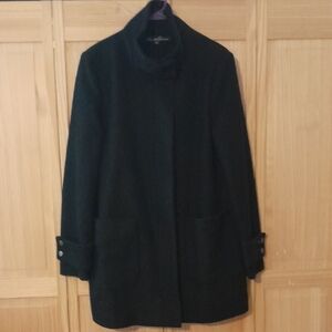 NWOT Kenneth Cole Chic Black Wool Coat